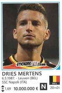 Sticker Dries Mertens - Brazil 2014 n. 63 - Rafo