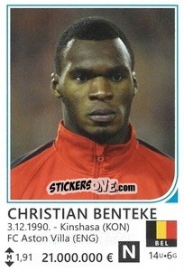 Sticker Christian Benteke - Brazil 2014 - Rafo