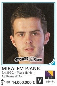 Sticker Miralem Pjanic - Brazil 2014 - Rafo