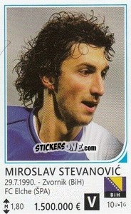 Sticker Miroslav Stevanovic - Brazil 2014 - Rafo