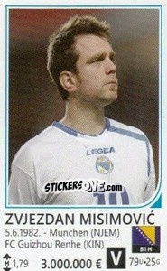 Figurina Zvjezdan Misimovic - Brazil 2014 - Rafo