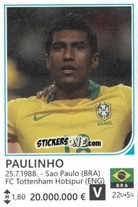 Sticker Paulinho - Brazil 2014 n. 90 - Rafo