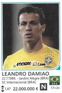 Sticker Leandro Damiao - Brazil 2014 n. 98 - Rafo