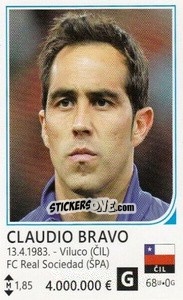 Cromo Claudio Bravo - Brazil 2014 - Rafo