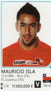 Sticker Mauricio Isla - Brazil 2014 - Rafo