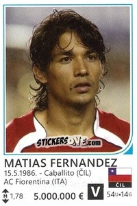 Sticker Matias Fernandez - Brazil 2014 - Rafo