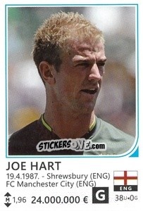 Sticker Joe Hart - Brazil 2014 n. 118 - Rafo