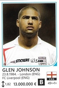 Figurina Glen Johnson - Brazil 2014 - Rafo