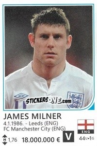 Sticker James Milner - Brazil 2014 n. 124 - Rafo