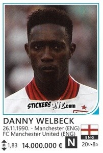 Sticker Danny Welbeck - Brazil 2014 n. 129 - Rafo