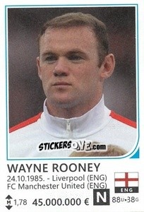 Sticker Wayne Rooney - Brazil 2014 n. 130 - Rafo