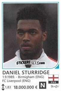 Sticker Daniel Sturridge - Brazil 2014 n. 131 - Rafo