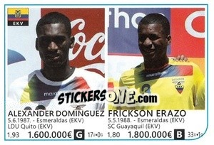 Sticker Alexander Dominguez / Frickson Erazo - Brazil 2014 - Rafo