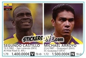 Sticker Segundo Castillo / Michael Arroyo - Brazil 2014 n. 138 - Rafo