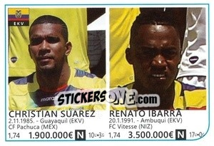 Sticker Christian Suarez / Renato Ibarra - Brazil 2014 - Rafo