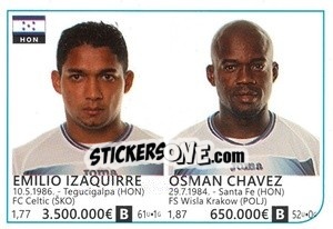 Cromo Emilio Izaguirre / Osman Chavez