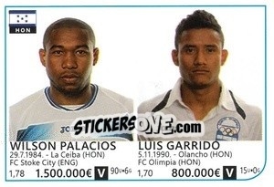 Sticker Wilson Palacios / Luis Garrido - Brazil 2014 - Rafo