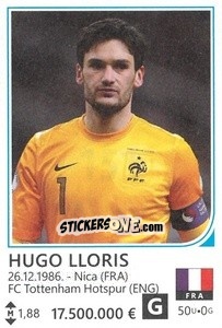 Cromo Hugo Lloris - Brazil 2014 - Rafo