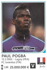 Sticker Paul Pogba - Brazil 2014 - Rafo