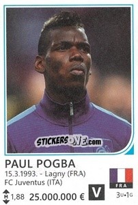 Sticker Paul Pogba - Brazil 2014 n. 156 - Rafo