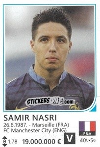 Sticker Samir Nasri - Brazil 2014 - Rafo