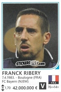 Sticker Franck Ribery - Brazil 2014 n. 161 - Rafo