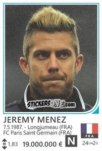 Figurina Jeremy Menez - Brazil 2014 - Rafo