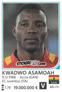 Sticker Kwadwo Asamoah - Brazil 2014 n. 175 - Rafo