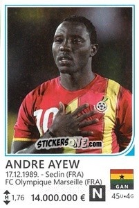 Sticker Andre Ayew - Brazil 2014 n. 180 - Rafo