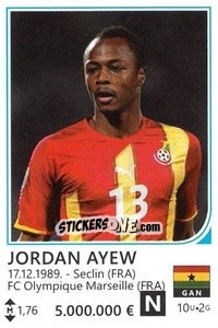 Sticker Jordan Ayew - Brazil 2014 n. 181 - Rafo
