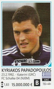 Sticker Kyriakos Papadopoulos - Brazil 2014 n. 186 - Rafo