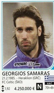 Sticker Georgios Samaras - Brazil 2014 - Rafo