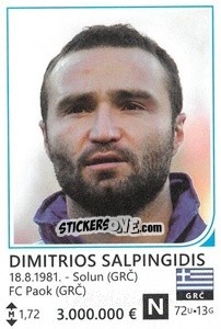 Sticker Dimitris Salpingidis - Brazil 2014 n. 197 - Rafo