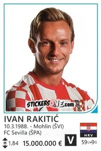 Sticker Ivan Rakitic - Brazil 2014 n. 208 - Rafo
