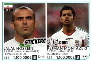 Sticker Jalal Hosseini / Pejman Montazeri - Brazil 2014 n. 220 - Rafo