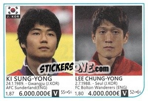 Sticker Ki Sung-Yueng / Lee Chung-Yong - Brazil 2014 n. 230 - Rafo