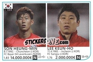 Sticker Son Heung-Min / Lee Keun Ho - Brazil 2014 n. 231 - Rafo