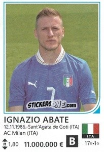 Cromo Ignazio Abate - Brazil 2014 - Rafo