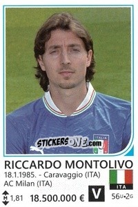 Sticker Riccardo Montolivo - Brazil 2014 - Rafo