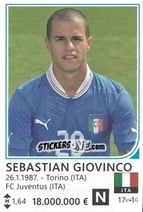 Sticker Sebastian Giovinco - Brazil 2014 n. 248 - Rafo