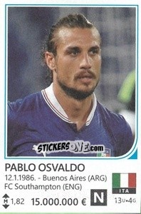 Cromo Pablo Osvaldo - Brazil 2014 - Rafo