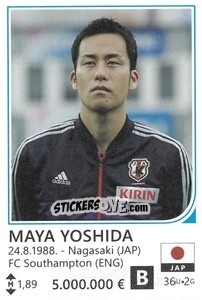 Sticker Maya Yoshida - Brazil 2014 n. 254 - Rafo