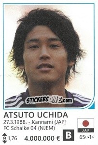 Sticker Atsuto Uchida - Brazil 2014 n. 255 - Rafo