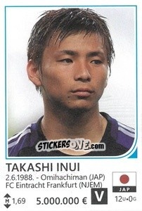 Sticker Takashi Inui - Brazil 2014 n. 262 - Rafo