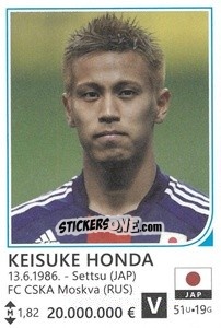 Sticker Keisuke Honda - Brazil 2014 n. 263 - Rafo