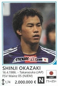Sticker Shinji Okazaki - Brazil 2014 - Rafo