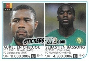 Figurina Aurelien Chedjou / Sebastien Bassong - Brazil 2014 - Rafo