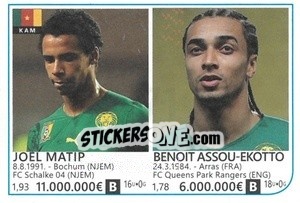 Sticker Joel Matip / Benoit Assou-Ekotto - Brazil 2014 n. 271 - Rafo