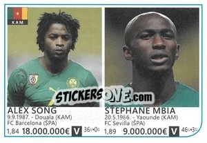 Cromo Alex Song / Stephane Mbia