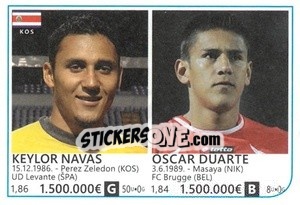 Sticker Keylor Navas / Oscar Duarte - Brazil 2014 n. 277 - Rafo